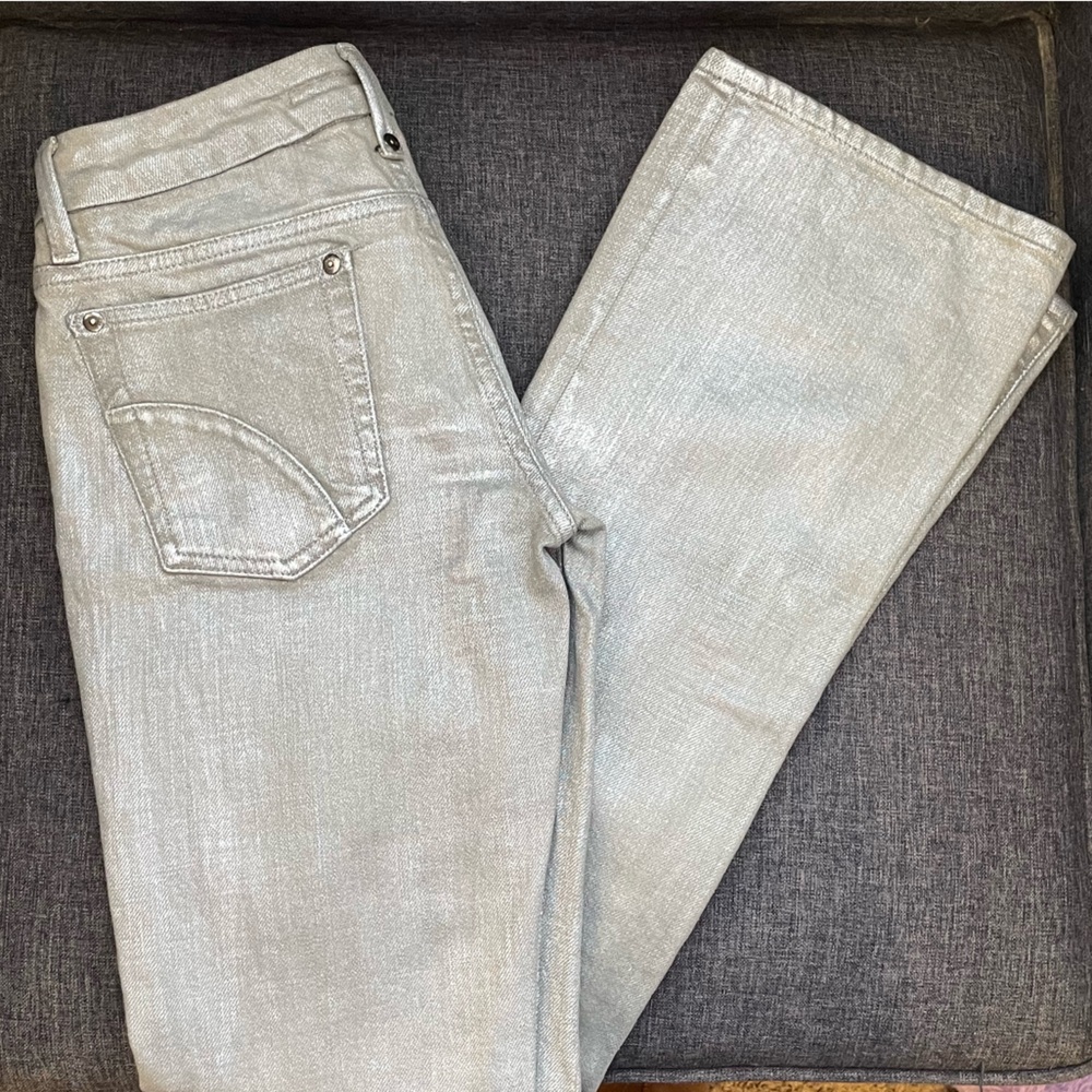 Silver Flare Jeans